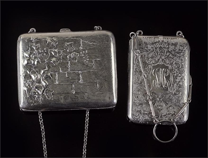 Two Sterling Silver Compact Purses. (1 of 6)