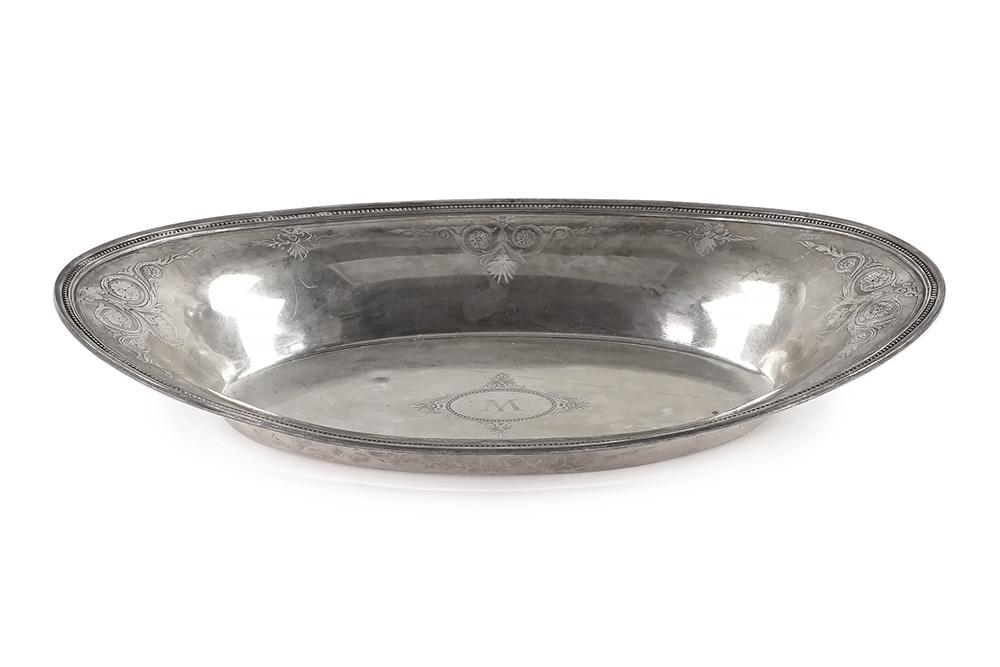 A Tiffany & Company Sterling Silver Oval Bowl. (1 of 1)
