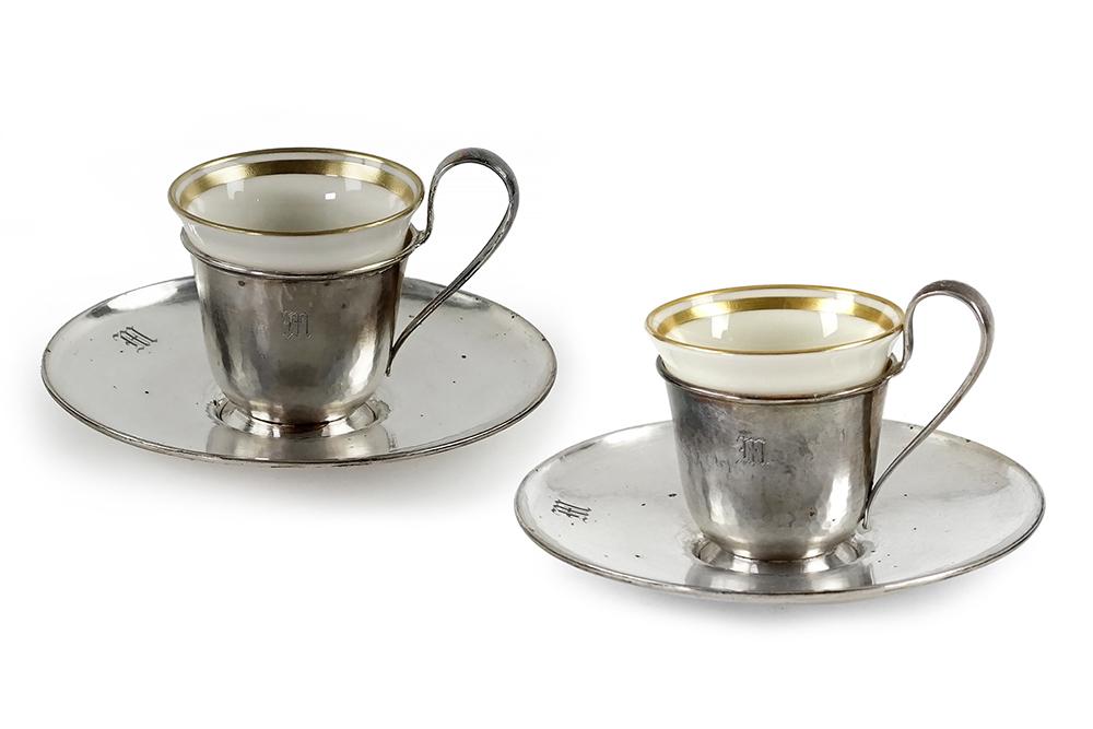 A Set of Twelve Kalo Sterling Silver Demitasse Cups (1 of 5)