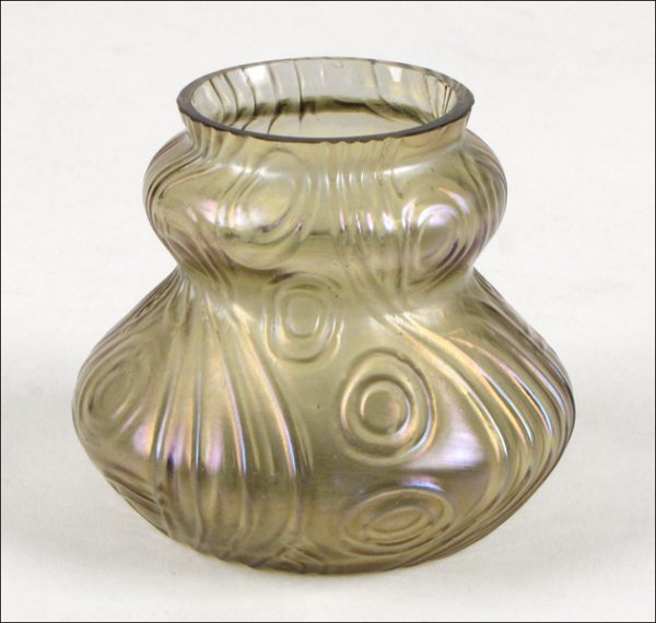 LOETZ SPIRAL OPTISCH ART GLASS VASE.