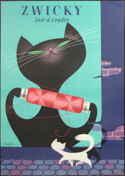 SWISS DONALD BRUN, ZWICKY.: SWISS DONALD BRUN, ZWICKY. Color lithograph 50"x35.50"