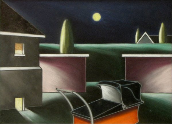 SANDRA JORGENSEN (AMERICAN 1934-1999) BUGGY DRA
