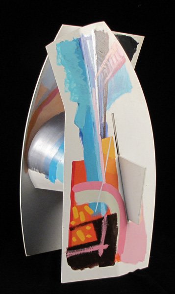 CALMAN SHEMI (AGENTINA, B.1939) ABSTRACT FORM S: CALMAN SHEMI (AGENTINA, B.1939) ABSTRACT FORM SCULPTURE. Painted aluminum, signed and numbered on side, edition 5/10 Height: 23.1"