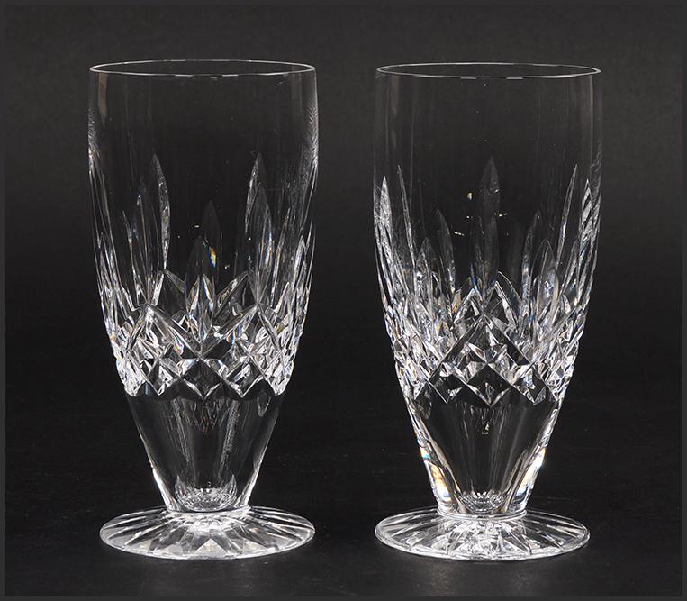 A Set of Twelve Waterford Crystal Iced Tea Glasses in: A Set of Twelve Waterford Crystal Iced Tea Glasses in the Lismore Pattern. 6 3/8"