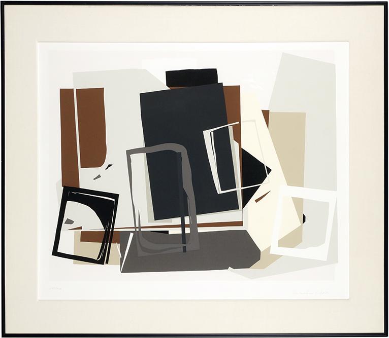 Barbara Lynch Zinkel (American, 1927-2017) Detroit: Barbara Lynch Zinkel (American, 1927-2017) Detroit Renaissance. Color serigraph, pencil signed lower right, dated '80, and numbered 103/200 32" x 40 1/4" Frame: 46 1/2" x 54"