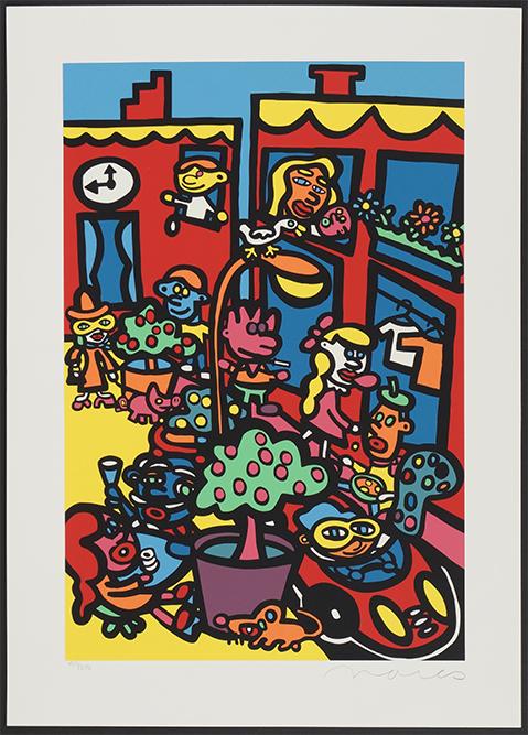 Peter Marco (American, Contemporary) Soho.: Peter Marco (American, Contemporary) Soho. Color serigraphs, approximately 17 impressions, each pencil signed lower right and numbered over 275, unframed 27" x 18"