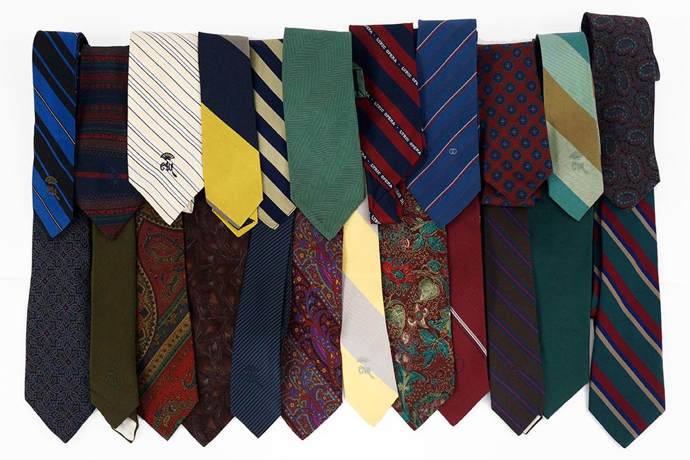 A Collection of Neckties.: A Collection of Neckties. Including ties by Dunhill, Burberry, Ralph Lauren, Gucci, Brioni, Karl Lagerfeld, Dolce & Gabbana and many others