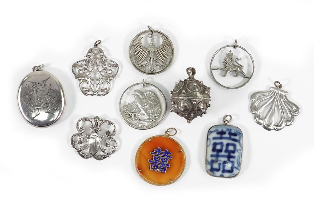 Three Sterling Silver Pendants. (1 of 1)