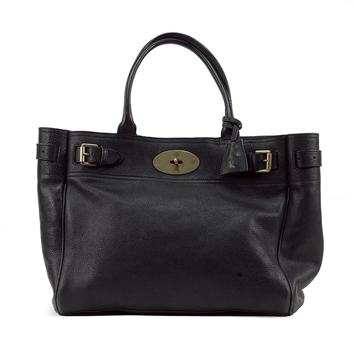 A Mulberry Black Leather Handbag. (1 of 1)