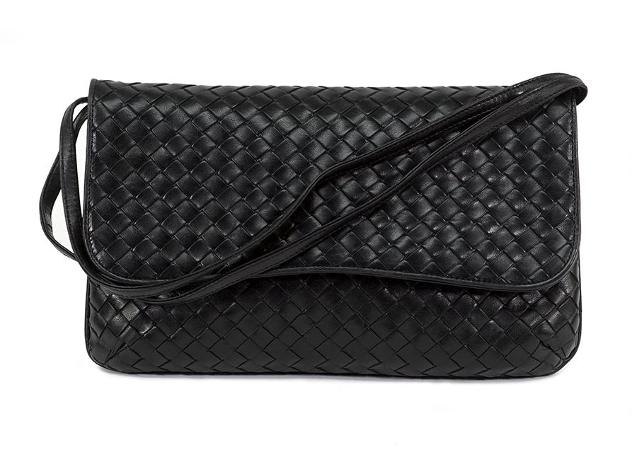 A Bottega Veneta Intrecciato Leather Shoulder Bag. (1 of 1)