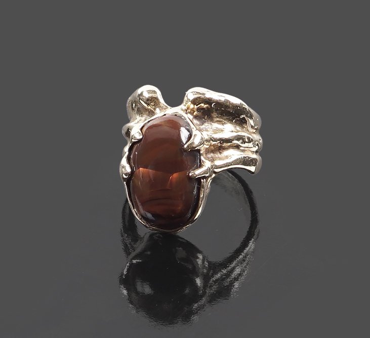 A Boulder Opal Ring. (1 of 1)