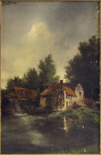 LEON DE MEUTTER BRUNIN (1861-1949) COUNTRY HOUS