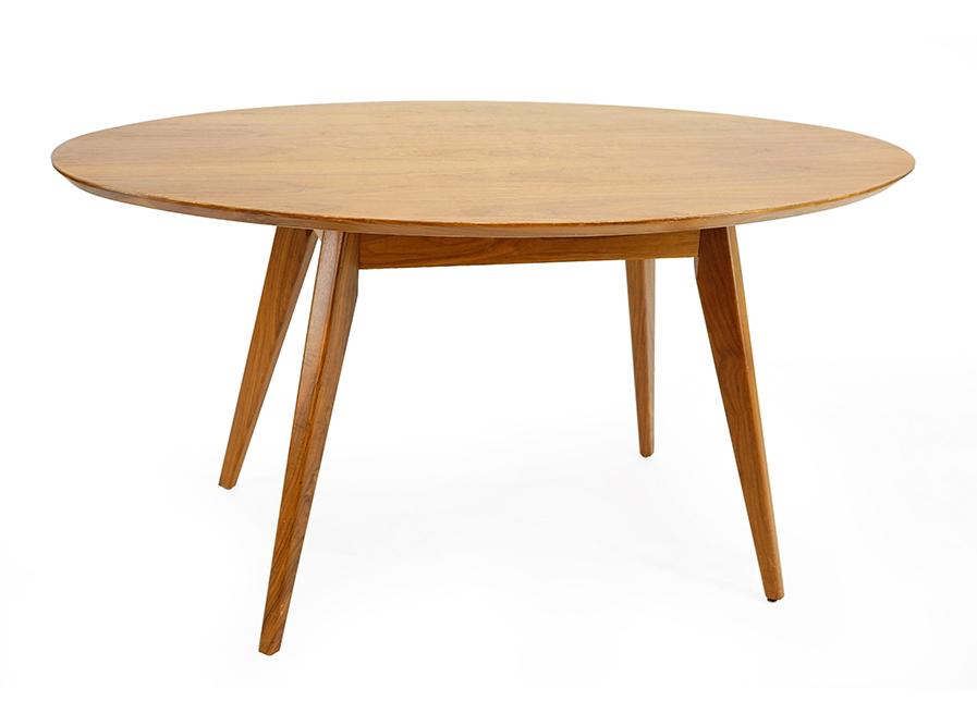 A Knoll Elliptical Table.: A Knoll Elliptical Table. Oval top table raised on four splayed legs 29" x 56 1/2" x 33 1/2"