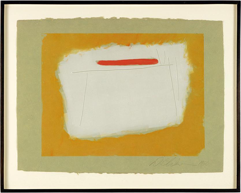 Dan Christensen (American, 1942-2007) Monotype Series: Dan Christensen (American, 1942-2007) Monotype Series B. Color monotype, pencil signed lower right and dated 1980 17 3/4" x 25 1/2" Frame: 27 3/4" x 34 3/4"