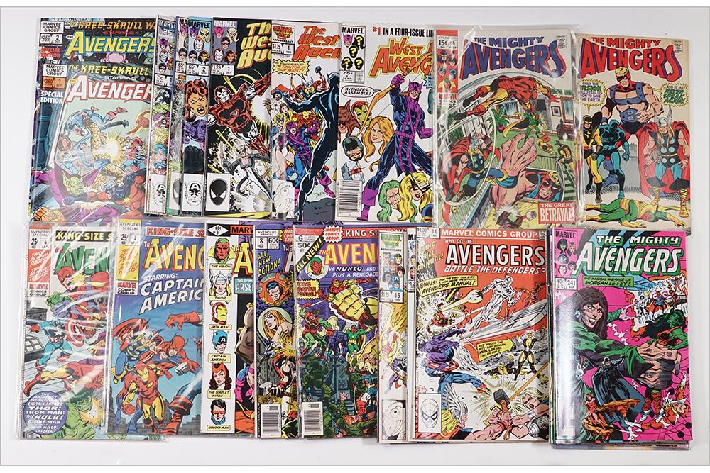 Marvel Mighty Avengers and West Coast Avengers Comic: Marvel Mighty Avengers and West Coast Avengers Comic Books. Consisting of the Mighty Avengers issues 66, 68, 241, 242, 244, 250, 251, 253, 254 & 255. The West Coast Avengers issues 1, 2, 3 & 14. West 