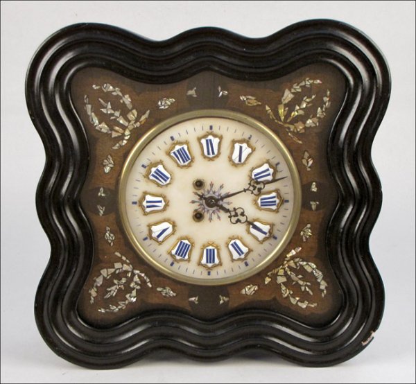FRENCH EBONIZED WOOD AND MOTHER OF PEARL WALL C