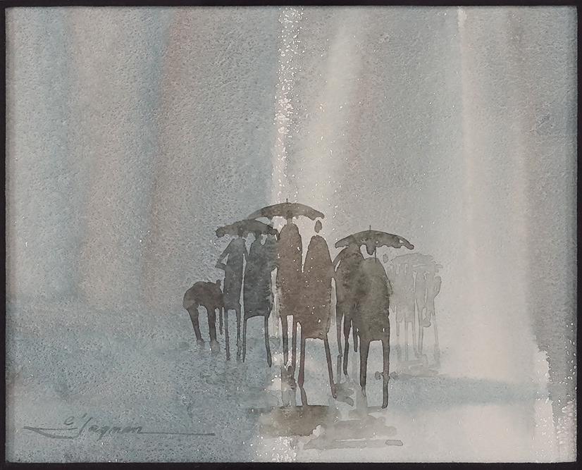 Edward Jagman (American, 1936-1990) Figures Beneath (1 of 3)