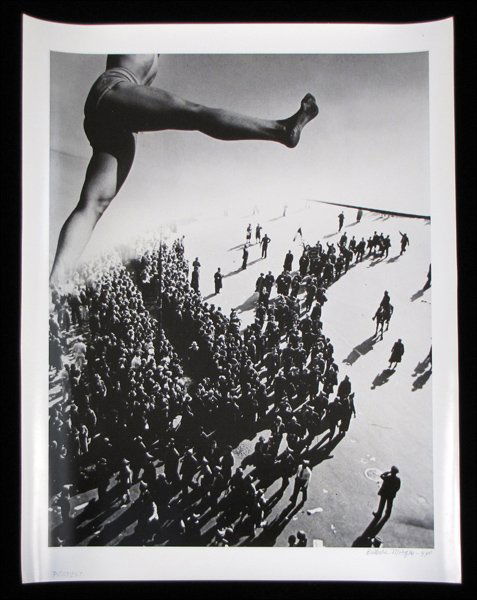 BARBARA MORGAN (AMERICAN 1900-1992) PROTEST.: BARBARA MORGAN (AMERICAN 1900-1992) PROTEST. (Photomontage) Gelatin silver print, 1940, printed in 1980; Signed, dated and titled in ink in the lower margin; Additionally signed, dated and titled and