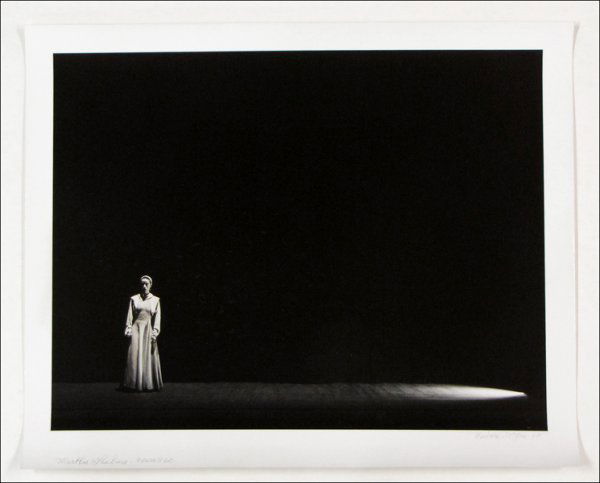 BARBARA MORGAN (AMERICAN 1900-1992) MARTHA GRAH: BARBARA MORGAN (AMERICAN 1900-1992) MARTHA GRAHAM - FRONTIER (FEAR). Gelatin silver print, 1935, printed in 1980; Signed, dated and titled in ink in the lower margin; Additionally signed, dated and ti