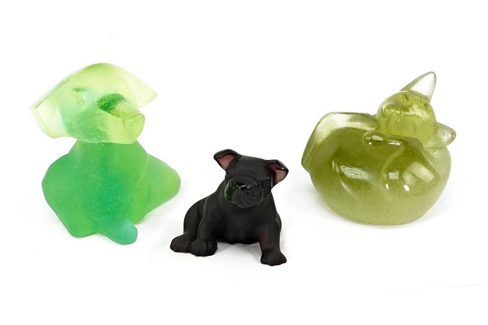 A Collection of Daum Pate de Verre Animals. (1 of 1)
