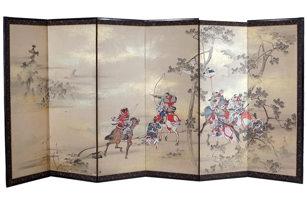 A Japanese Six-Panel Screen. (1 of 1)