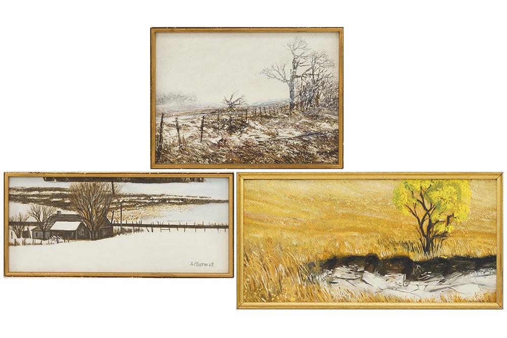 Anthony V. Martin (American, B. 1941) Three Landscapes. (1 of 2)