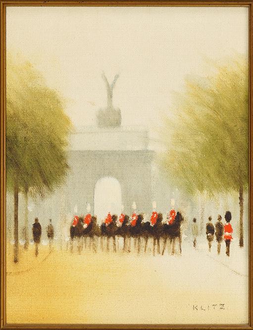 Anthony Klitz (British, 1917-2000) Guards at Wellington (1 of 5)