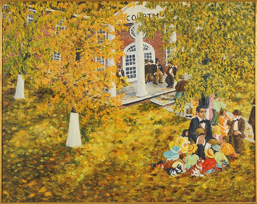 Gerald Lee Nees (American, B. 1938) The Story Teller. (1 of 2)