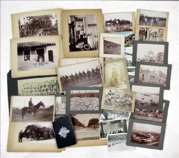 1898 DIARY FROM THE SPANISH-AMERICAN WAR.: 1898 DIARY FROM THE SPANISH-AMERICAN WAR. Written by N.E. Bryan: Columbus, Georgia. Together with a group of postcards and mounted photographs of Cuba and various locales
