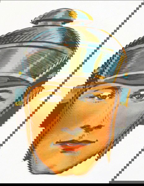 BUCK ROGERS PAR-T-MASK.: BUCK ROGERS PAR-T-MASK. 1933, Manufactured by Einson-Freeman Co., Inc. Eyes and nose have been punched out 11.5" x 8"