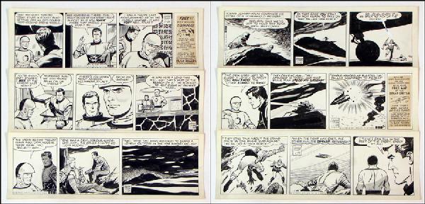 GEORGE TUSKA BUCK ROGERS DAILY COMIC STRIP ORIG