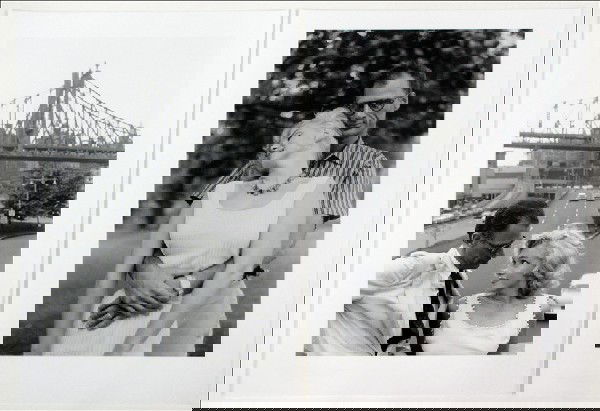 SAM SHAW (AMERICAN 1912-1999) TWO WORKS - MARIL: SAM SHAW (AMERICAN 1912-1999) TWO WORKS - MARILYN MONROE. Marilyn & Arthur Miller, NY, 1958; Marilyn & Arthur Miller, Roxbury, CT., 1957: Each a black & white photograph, numbers 14 & 16 from portfoli