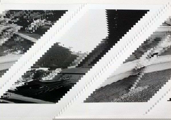 SAM SHAW (AMERICAN 1912-1999) TWO WORKS - MARIL: SAM SHAW (AMERICAN 1912-1999) TWO WORKS - MARILYN MONROE. Marilyn Outside the Plaza Hotel, NY, 1958; Marilyn and Arthur Miller Under the Brooklyn Bridge, 1958: Each a black & white photograph, numbers