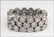 897135: CONTEMPORARY PLATINUM AND DIAMOND BAND.