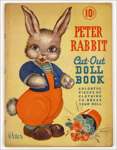 ANN STANLEY PETER RABBIT.: ANN STANLEY PETER RABBIT. 1939, complete, uncut and unpunched, together with other Peter Rabbit cut pieces