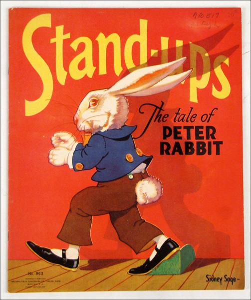 SIDNEY SAGE, PETER RABBIT STAND-UPS.: SIDNEY SAGE, PETER RABBIT STAND-UPS. 1934, complete, uncut and unpunched