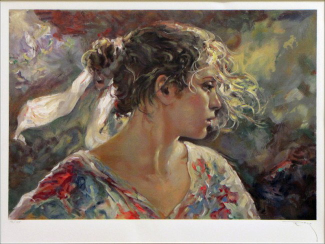 JOSE ROYO (B.1941) UNTITLED.: JOSE ROYO (B.1941) UNTITLED. Serigraph, signed in pencil LR, edition 31/115 17" x 22.5" (sight)