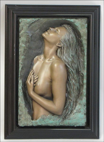 BILL MACK (AMERICAN B.1949) PASSION BB.: BILL MACK (AMERICAN B.1949) PASSION BB. Bonded bronze, edition 71/95, signed LR 32" x 20.5"