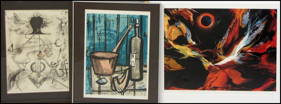LEONARDO NIERMAN (B.1932) POEMS OF FIRE I - EC: LEONARDO NIERMAN (B.1932) POEMS OF FIRE I - ECLICPSE. Color serigraph, signed in pencil lower right and numbered lower left 226/300, with COA from Merrill Chase Galleries affixed to the back (23.25" 3