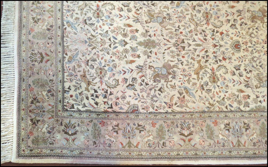 IRANIAN WOOL CARPET.: IRANIAN WOOL CARPET. 9'6" x 7'11"
