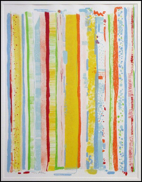 ROBERT NATKIN (AMERICAN, 1930-2010) APOLLO.: ROBERT NATKIN (AMERICAN, 1930-2010) APOLLO. Color lithograph, signed, edition 33/80, Collectors Press #197 27"x21"