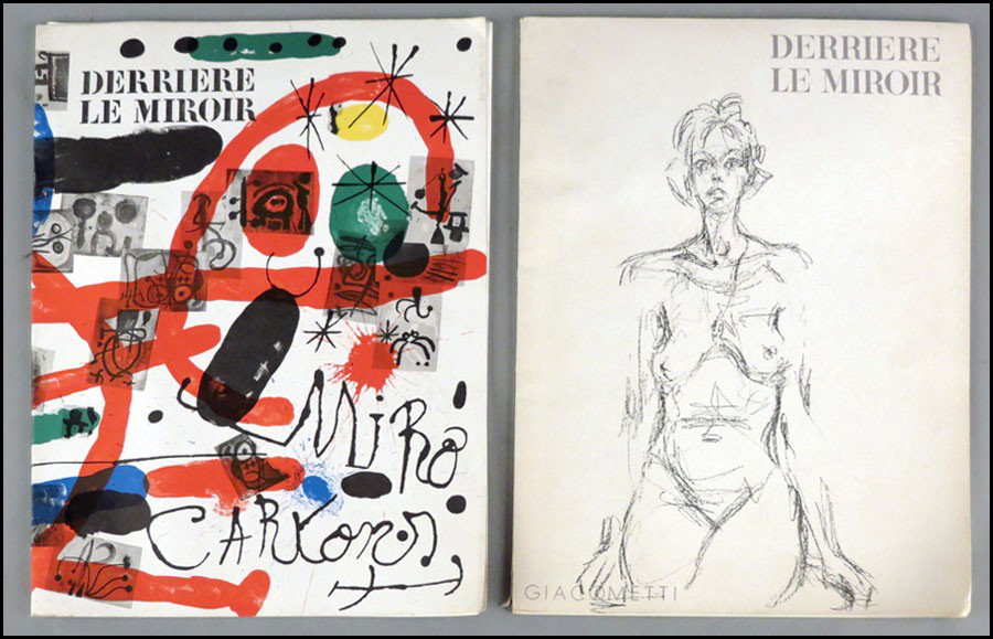 DERRIERE LE MIROIR, JOAN MIRO AND GIACOMETTI.: DERRIERE LE MIROIR, JOAN MIRO AND GIACOMETTI. 2 complete issues