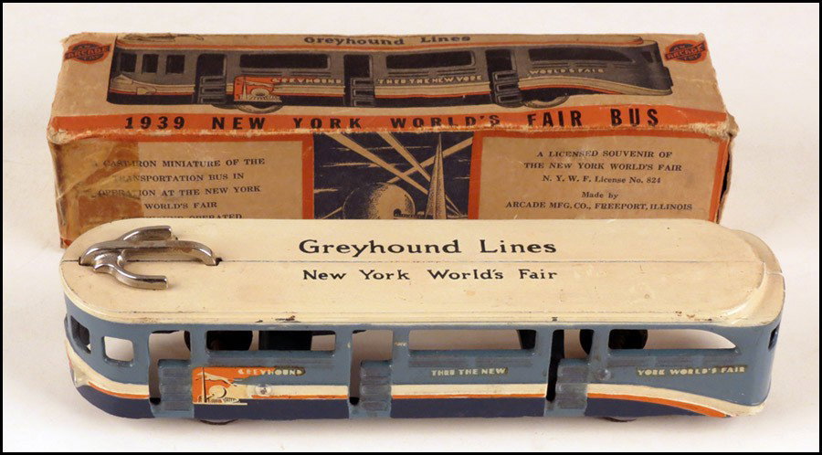 ARACDE GREYHOUND LINES NEW YORK WORLD'S FAIR B: ARACDE GREYHOUND LINES NEW YORK WORLD'S FAIR BUS.