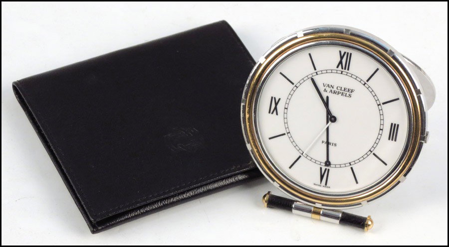 VAN CLEEF & ARPELS TRAVELING CLOCK.