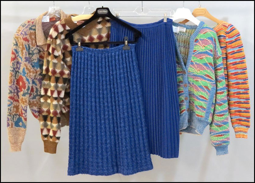 MISSONI FOR SAKS FIFTH AVENUE KNIT CARDIGAN.: MISSONI FOR SAKS FIFTH AVENUE KNIT CARDIGAN. Together with a Missoni knit top and a Missoni knit skirt