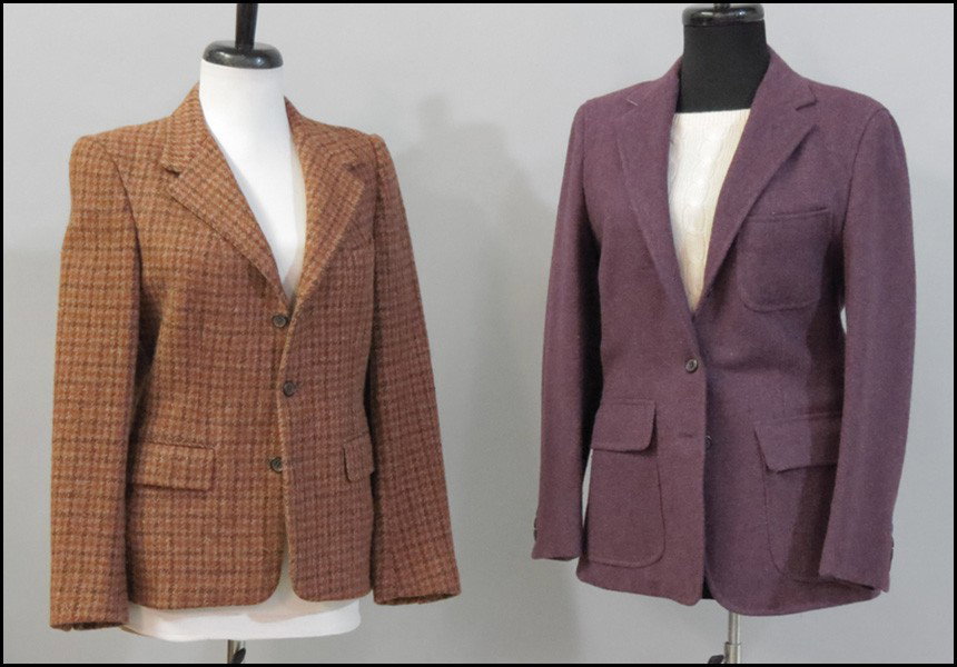 TWO RALPH LAUREN WOOL JACKETS.: TWO RALPH LAUREN WOOL JACKETS. Together with a Ralph Lauren cashmere top Jackets: size 10 Top: size medium