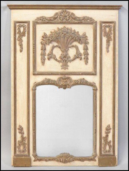 FRENCH TRUMEAU MIRROR.: FRENCH TRUMEAU MIRROR. 60" x 41"