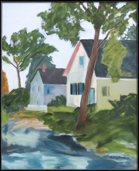PATTY CARTER (CONTEMPORARY) UNTITLED.: PATTY CARTER (CONTEMPORARY) UNTITLED. Oil on canvas, signed 15.5"x19.5"