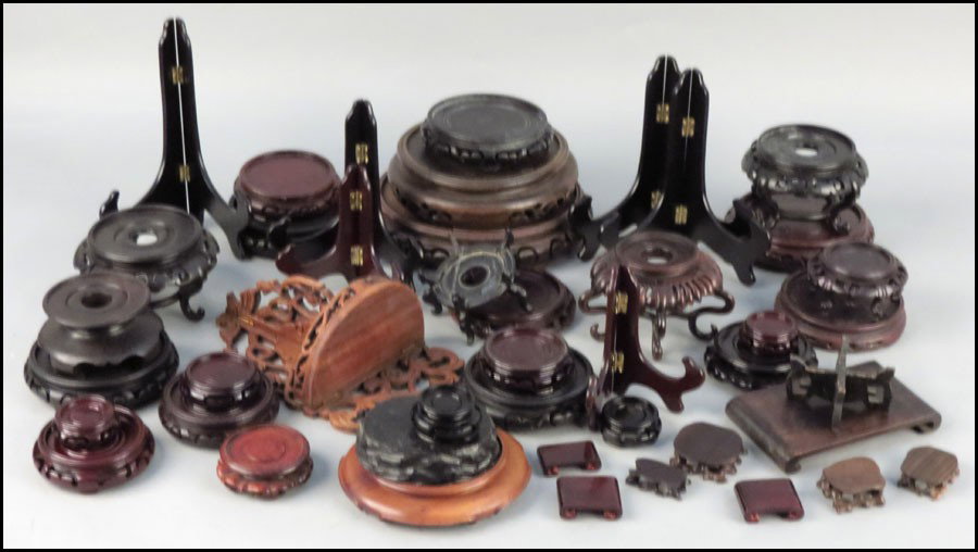 COLLECTION OF ASIAN STANDS.: COLLECTION OF ASIAN STANDS.