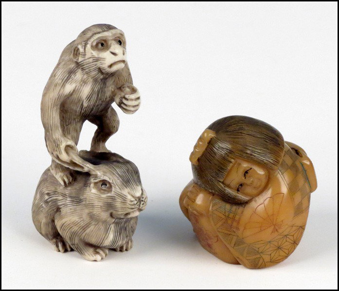 TWO NETSUKE.